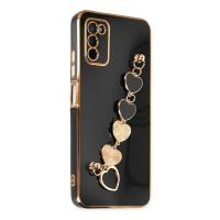 Newface Samsung Galaxy A03S Kılıf Esila Silikon - Siyah