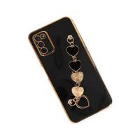 Newface Samsung Galaxy A03S Kılıf Esila Silikon - Siyah