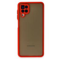 Newface Samsung Galaxy A12 Kılıf Montreal Silikon Kapak - Kırmızı