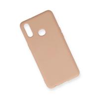 Newface Samsung Galaxy A10S Kılıf Nano içi Kadife Silikon - Pudra