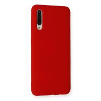 Newface Samsung Galaxy A30S Kılıf Nano içi Kadife Silikon - Kırmızı
