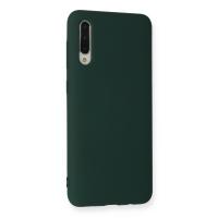Newface Samsung Galaxy A30S Kılıf Nano içi Kadife Silikon - Koyu Yeşil
