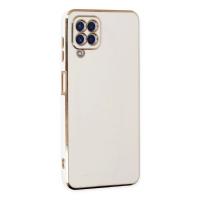 Newface Samsung Galaxy A12 Kılıf Volet Silikon - Beyaz