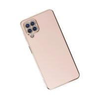 Newface Samsung Galaxy A12 Kılıf Volet Silikon - Pembe