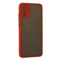 Newface Samsung Galaxy A02S Kılıf Montreal Silikon Kapak - Kırmızı