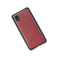 Newface Samsung Galaxy A01 Core Kılıf Miami Şeffaf Silikon - Koyu Yeşil