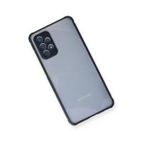 Newface Samsung Galaxy A52 Kılıf Miami Şeffaf Silikon - Lacivert