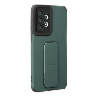 Newface Samsung Galaxy A33 5G Kılıf Mega Standlı Silikon - Yeşil