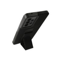 Newface Samsung Galaxy A53 5G Kılıf Mega Standlı Silikon - Siyah