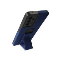 Newface Samsung Galaxy A53 5G Kılıf Mega Standlı Silikon - Mavi