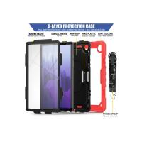 Newface Samsung Galaxy T500 Tab A7 10.4 Kılıf Pars Tablet Kapak - Kırmızı