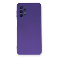 Newface Samsung Galaxy A52 Kılıf Nano içi Kadife Silikon - Mor
