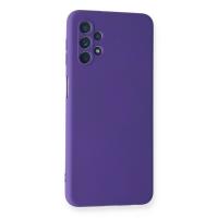 Newface Samsung Galaxy A52 Kılıf Nano içi Kadife Silikon - Mor