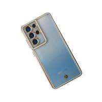 Newface Samsung Galaxy S21 Ultra Kılıf Liva Lens Silikon - Beyaz