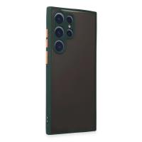 Newface Samsung Galaxy S22 Ultra Kılıf Montreal Silikon Kapak - Yeşil