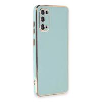 Newface Samsung Galaxy S20 Kılıf Volet Silikon - Açık Yeşil