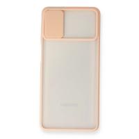 Newface Samsung Galaxy M51 Kılıf Palm Buzlu Kamera Sürgülü Silikon - Pembe