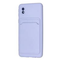 Newface Samsung Galaxy A01 Core Kılıf Kelvin Kartvizitli Silikon - Lila