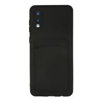 Newface Samsung Galaxy A02 Kılıf Kelvin Kartvizitli Silikon - Siyah