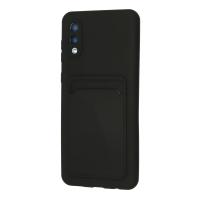 Newface Samsung Galaxy A02 Kılıf Kelvin Kartvizitli Silikon - Siyah