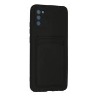 Newface Samsung Galaxy A02S Kılıf Kelvin Kartvizitli Silikon - Siyah