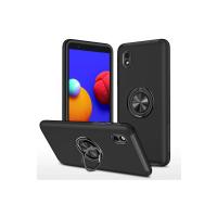 Newface Samsung Galaxy A01 Core Kılıf Elit Yüzüklü Kapak - Siyah