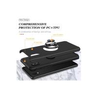 Newface Samsung Galaxy A01 Core Kılıf Elit Yüzüklü Kapak - Siyah