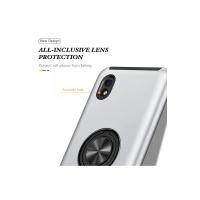 Newface Samsung Galaxy A01 Core Kılıf Elit Yüzüklü Kapak - Gümüş