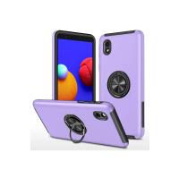 Newface Samsung Galaxy A01 Core Kılıf Elit Yüzüklü Kapak - Mor