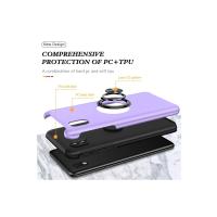 Newface Samsung Galaxy A01 Core Kılıf Elit Yüzüklü Kapak - Mor