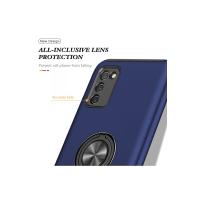 Newface Samsung Galaxy A02S Kılıf Elit Yüzüklü Kapak - Lacivert