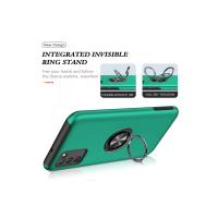 Newface Samsung Galaxy A02S Kılıf Elit Yüzüklü Kapak - Yeşil