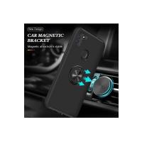 Newface Samsung Galaxy A11 Kılıf Elit Yüzüklü Kapak - Siyah