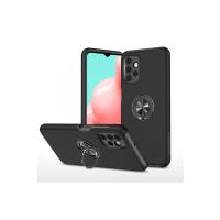 Newface Samsung Galaxy A72 Kılıf Elit Yüzüklü Kapak - Siyah