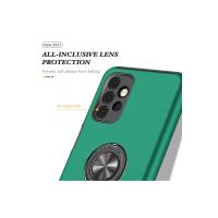 Newface Samsung Galaxy A72 Kılıf Elit Yüzüklü Kapak - Yeşil