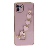 Newface Samsung Galaxy A03 Kılıf Esila Silikon - Mor