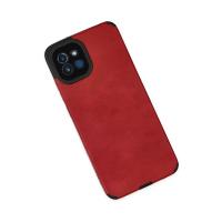 Newface Samsung Galaxy A03 Kılıf Loop Deri Silikon - Kırmızı