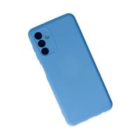 Newface Samsung Galaxy A04S Kılıf Nano içi Kadife Silikon - Mavi