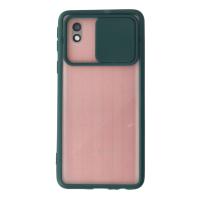 Newface Samsung Galaxy A01 Core Kılıf Palm Buzlu Kamera Sürgülü Silikon - Yeşil