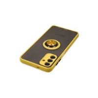 Newface Samsung Galaxy A04S Kılıf Montreal Yüzüklü Silikon Kapak - Sarı