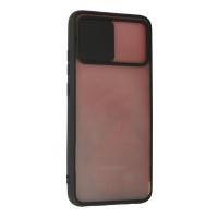 Newface Samsung Galaxy A02S Kılıf Palm Buzlu Kamera Sürgülü Silikon - Siyah