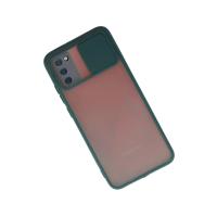 Newface Samsung Galaxy A02S Kılıf Palm Buzlu Kamera Sürgülü Silikon - Yeşil