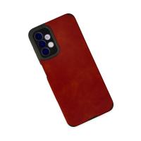 Newface Samsung Galaxy A04S Kılıf Loop Deri Silikon - Kırmızı