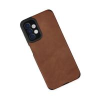 Newface Samsung Galaxy A04S Kılıf Loop Deri Silikon - Kahverengi