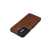 Newface Samsung Galaxy A04S Kılıf Loop Deri Silikon - Kahverengi