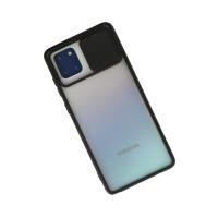 Newface Samsung Galaxy A81 / Note 10 Lite Kılıf Palm Buzlu Kamera Sürgülü Silikon - Siyah