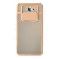 Newface Samsung Galaxy J7 Prime Kılıf Palm Buzlu Kamera Sürgülü Silikon - Pembe