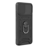 Newface Samsung Galaxy A03 Kılıf Pars Lens Yüzüklü Silikon - Siyah