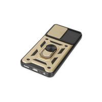 Newface Samsung Galaxy A04S Kılıf Pars Lens Yüzüklü Silikon - Gold