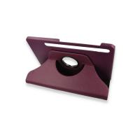 Newface Samsung Galaxy X800 Tab S8 Plus 12.4 Kılıf 360 Tablet Deri Kılıf - Mürdüm